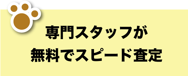 専門スタッフが無料でスピード査定